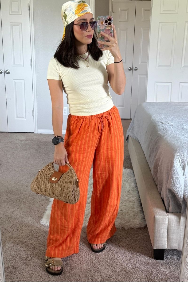 Discover how to style orange linen pants with chic, effortless outfit ideas perfect for summer and beyond. From casual daytime looks to elevated, fashion-forward combinations, this guide covers versatile styling tips, color pairings, and must-have accessories to help you create polished, standout outfits with ease. What To Wear With Burnt Orange Linen Pants, Linen Pants With Orange Top, What To Wear With Orange Linen Pants, Outfit With Orange Linen Pants, Orange Linen Pants Outfit, Orange Linen Pants Outfit Work, Orange Linen Pants Outfit Fall, Orange Linen Pants Outfit Hijab, Orange Linen Pants Styling, Orange Linen Pants Outfit Beach, Orange Linen Pants Women, Orange Linen Pants Outfit Casual, Orange Linen Pants Outfit Winter, Orange Linen Pants Outfit Plus Size, Outfit Ideas Discover how to style orange linen pants with chic, effortless outfit ideas perfect for summer and beyond. From casual daytime looks to elevated, fashion-forward combinations, this guide covers versatile styling tips, color pairings, and must-have accessories to help you create polished, standout outfits with ease. What To Wear With Burnt Orange Linen Pants, Linen Pants With Orange Top, What To Wear With Orange Linen Pants, Outfit With Orange Linen Pants, Orange Linen Pants Outfit, Orange Linen Pants Outfit Work, Orange Linen Pants Outfit Fall, Orange Linen Pants Outfit Hijab, Orange Linen Pants Styling, Orange Linen Pants Outfit Beach, Orange Linen Pants Women, Orange Linen Pants Outfit Casual, Orange Linen Pants Outfit Winter, Orange Linen Pants Outfit Plus Size, Outfit Ideas