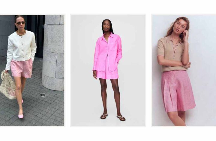 Discover chic and effortless ways to style pink linen shorts with outfit ideas that take you from casual days to polished moments. From tailored blazers to relaxed summer co-ords, explore versatile looks, styling tips, and must-have pieces to elevate your warm-weather wardrobe. Pink Linen Shorts Outfit, Pink Linen Shorts Outfit Summer, Pink Linen Shorts Outfits Women, Pink Linen Shorts Outfit Plus Size, Pink Linen Shorts Fit, Pink Linen Shorts Styled, Light Pink Linen Shorts Outfit, Brandy Pink Linen Shorts, Baby Pink Linen Shorts, Linen Shorts Pink, Pink Linen Shirt With Denim Shorts, What To Wear With Pink Linen Shorts, Outfits With Pink Linen Shorts