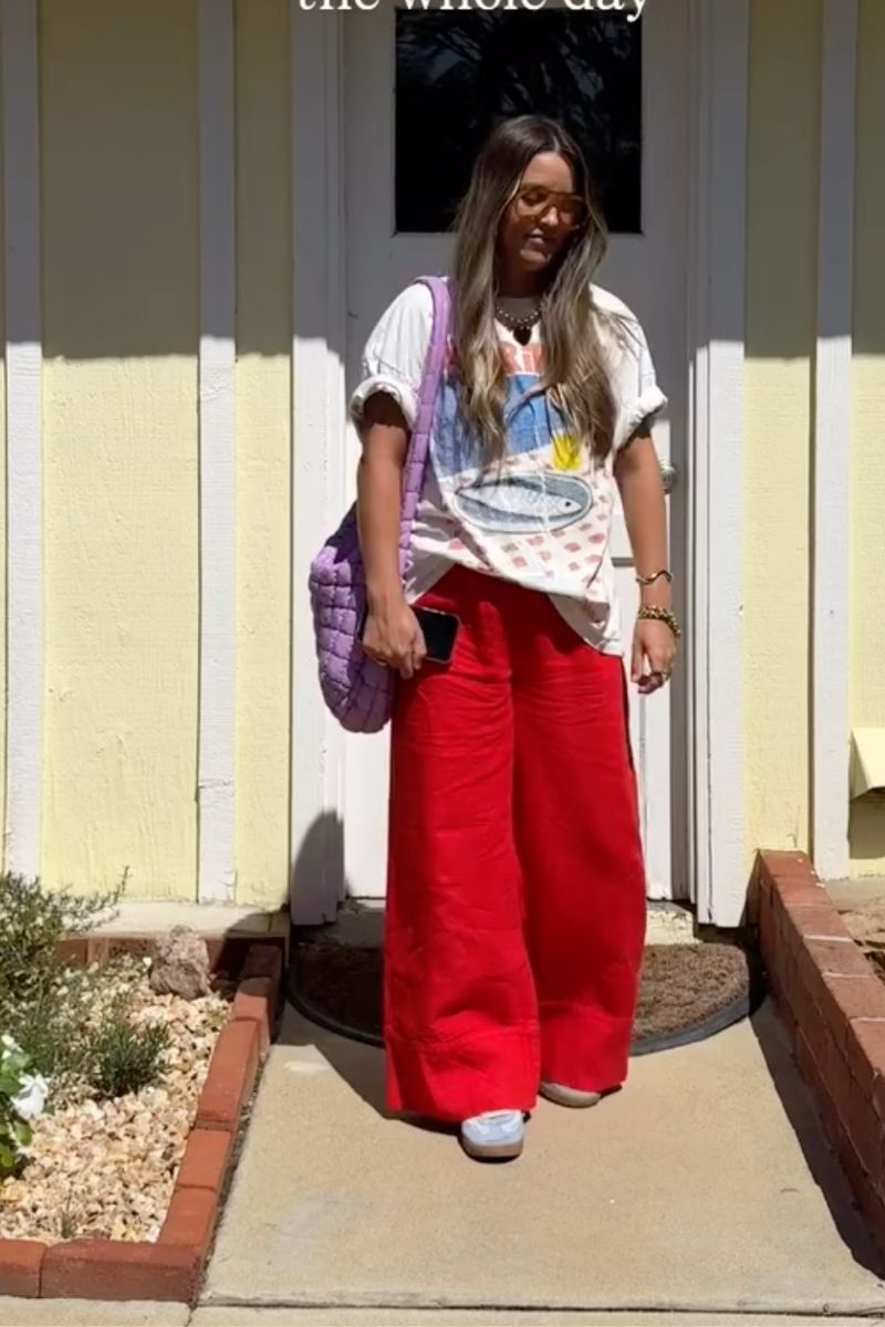 Discover how to style red linen pants with these effortlessly chic outfit ideas. From casual everyday looks to elevated summer styling, explore flattering combinations, must-have accessories, and fashion-forward ways to wear this bold wardrobe staple with confidence. Red Linen Pants With Black Top, Red Top With Linen Pants, White Linen Pants With Red Top, Linen Pants With Red Shoes, Outfits With Red Linen Pants, Red Tank Top With Linen Pants, Red Linen Pants Outfit Summer, Red Linen Pants Outfit Work, Red Linen Pants Outfit Casual, Red Linen Pants Outfit Winter, Red Linen Pants Outfit Men, Red Linen Pants Outfit Fall, Red Linen Pants Set, Red Linen Pants Beach Outfit, Red Linen Pants Outfit Ideas, Red Linen Pants Styling