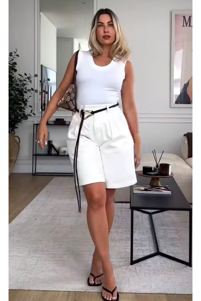 Discover chic and effortless ways to style white Bermuda shorts with these elevated outfit ideas. From tailored blazers and relaxed button-downs to statement tops and minimalist basics, this guide shows you how to create polished, on-trend looks for any occasion all summer long. White Bermuda Shorts Outfit Summer, White Bermuda Shorts Outfit Classy, White Bermuda Shorts Outfit Women,&nbsp; White Bermuda Shorts Outfit Aesthetic, White Bermuda Shorts Outfit Winter, White Bermuda Shorts Outfit Spring, White Bermuda Shorts Jeans Outfit, White Bermuda Shorts Outfit Work, White Bermuda Shorts Beach Outfit, White Bermuda Shorts Outfit Fall, White Bermuda Shorts With Shirt, What To Wear With White Bermuda Shorts, White Bermuda Shorts Outfit With Sneakers, What To Wear With White Bermuda Shorts