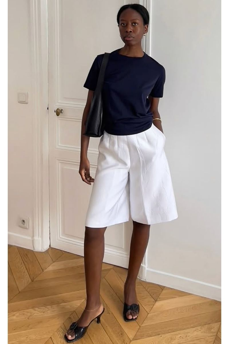 Discover chic and effortless ways to style white Bermuda shorts with these elevated outfit ideas. From tailored blazers and relaxed button-downs to statement tops and minimalist basics, this guide shows you how to create polished, on-trend looks for any occasion all summer long. White Bermuda Shorts Outfit Summer, White Bermuda Shorts Outfit Classy, White Bermuda Shorts Outfit Women,&nbsp; White Bermuda Shorts Outfit Aesthetic, White Bermuda Shorts Outfit Winter, White Bermuda Shorts Outfit Spring, White Bermuda Shorts Jeans Outfit, White Bermuda Shorts Outfit Work, White Bermuda Shorts Beach Outfit, White Bermuda Shorts Outfit Fall, White Bermuda Shorts With Shirt, What To Wear With White Bermuda Shorts, White Bermuda Shorts Outfit With Sneakers, What To Wear With White Bermuda Shorts