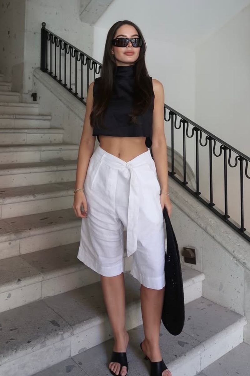 Discover chic and effortless ways to style white Bermuda shorts with these elevated outfit ideas. From tailored blazers and relaxed button-downs to statement tops and minimalist basics, this guide shows you how to create polished, on-trend looks for any occasion all summer long. White Bermuda Shorts Outfit Summer, White Bermuda Shorts Outfit Classy, White Bermuda Shorts Outfit Women,&nbsp; White Bermuda Shorts Outfit Aesthetic, White Bermuda Shorts Outfit Winter, White Bermuda Shorts Outfit Spring, White Bermuda Shorts Jeans Outfit, White Bermuda Shorts Outfit Work, White Bermuda Shorts Beach Outfit, White Bermuda Shorts Outfit Fall, White Bermuda Shorts With Shirt, What To Wear With White Bermuda Shorts, White Bermuda Shorts Outfit With Sneakers, What To Wear With White Bermuda Shorts