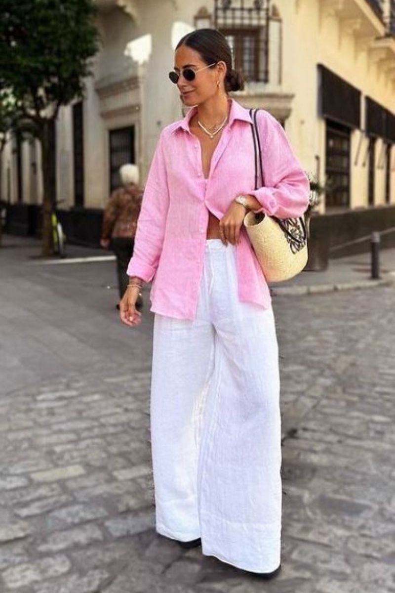 Discover chic and effortless white linen pants outfit ideas you can wear all season long. From casual everyday looks to elevated summer styling, explore how to pair linen trousers with timeless staples, bold colors, and must-have accessories for a polished, fashion-forward wardrobe. White Linen Pants With Sneakers, White Linen Pants With Sweater, White Linen Pants With Black Top, White Linen Pants With Chelsea Boots, White Linen Pants With Blue Shirt, White Linen Pants With White Top, White Linen Pants With Black Shirt, White Linen Pants With Shirt, White Linen Pants With Red Top, White Linen Pants With Blue Top, White Linen Pants Outfit, White Linen Pants Outfit Summer, White Linen Pants Outfit Casual, White Linen Pants Outfit Dressy Classy, White Linen Pants Outfit Work, Beach, Dressy
