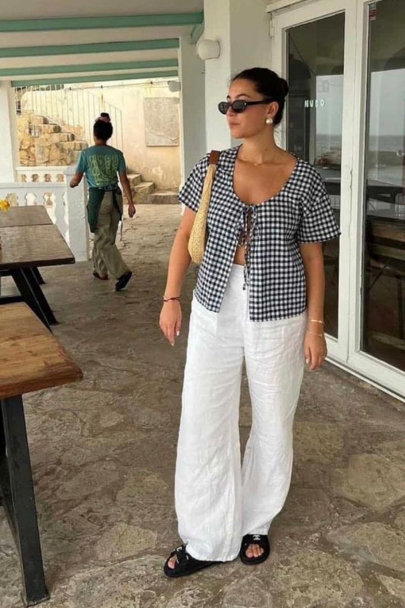 Discover chic and effortless white linen pants outfit ideas you can wear all season long. From casual everyday looks to elevated summer styling, explore how to pair linen trousers with timeless staples, bold colors, and must-have accessories for a polished, fashion-forward wardrobe. White Linen Pants With Sneakers, White Linen Pants With Sweater, White Linen Pants With Black Top, White Linen Pants With Chelsea Boots, White Linen Pants With Blue Shirt, White Linen Pants With White Top, White Linen Pants With Black Shirt, White Linen Pants With Shirt, White Linen Pants With Red Top, White Linen Pants With Blue Top, White Linen Pants Outfit, White Linen Pants Outfit Summer, White Linen Pants Outfit Casual, White Linen Pants Outfit Dressy Classy, White Linen Pants Outfit Work, Beach, Dressy