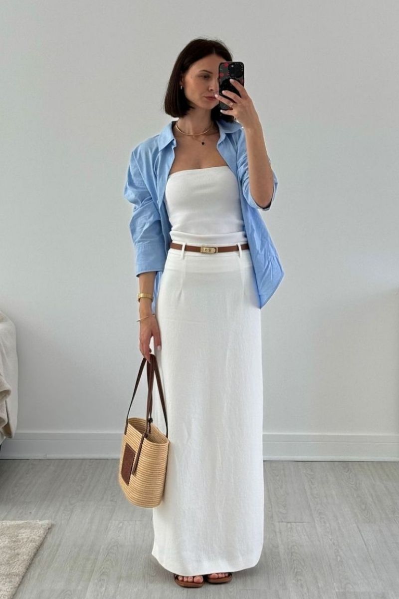 Discover effortlessly chic white linen skirt outfit ideas you’ll want to wear all summer and beyond. From casual everyday looks to elevated, polished styling, this guide covers versatile outfit inspiration, styling tips, and must-have accessories to help you create timeless, breathable, and fashion-forward outfits with ease. White Linen Skirt Outfit, White Linen Skirt Outfit Summer, White Linen Skirt Outfit Short, White Linen Skirt Outfit Winter, White Linen Skirt Outfit Spring, White Linen Skirt Set, White Linen Skirt Outfit Mini, Church, White Linen Skirt Outfit Ideas, Work, Maxi Linen Skirt Outfit, What To Wear With Linen Skirt, White Linen Skirt With Sneakers, White Linen Skirt With Red Top, White Linen Skirt With Brown Top, White Linen Skirt With Shirt, With Blue Top, With Boots