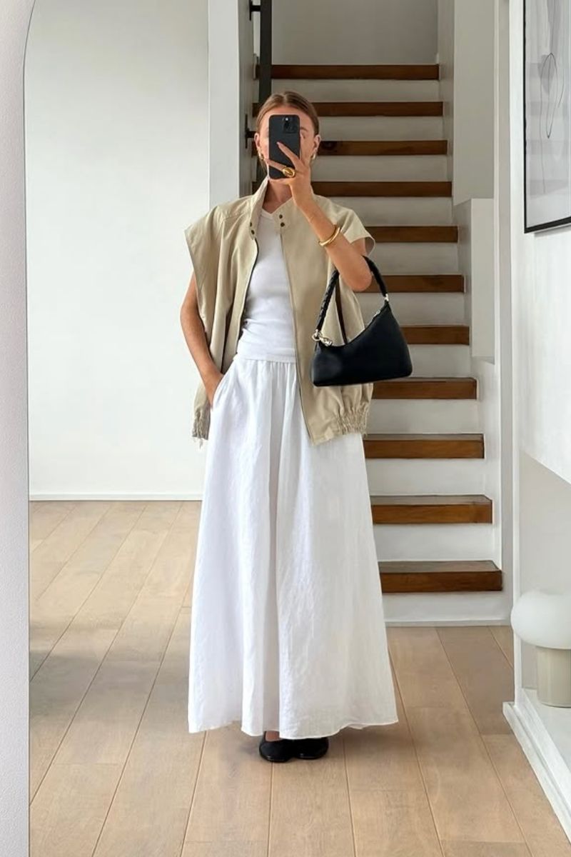 Discover effortlessly chic white linen skirt outfit ideas you’ll want to wear all summer and beyond. From casual everyday looks to elevated, polished styling, this guide covers versatile outfit inspiration, styling tips, and must-have accessories to help you create timeless, breathable, and fashion-forward outfits with ease. White Linen Skirt Outfit, White Linen Skirt Outfit Summer, White Linen Skirt Outfit Short, White Linen Skirt Outfit Winter, White Linen Skirt Outfit Spring, White Linen Skirt Set, White Linen Skirt Outfit Mini, Church, White Linen Skirt Outfit Ideas, Work, Maxi Linen Skirt Outfit, What To Wear With Linen Skirt, White Linen Skirt With Sneakers, White Linen Skirt With Red Top, White Linen Skirt With Brown Top, White Linen Skirt With Shirt, With Blue Top, With Boots