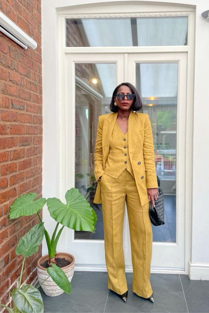 Discover how to style yellow linen pants with chic, effortless outfit ideas perfect for summer. From casual daytime looks to elevated tailored sets, this guide covers versatile styling tips, color pairings, and must-have accessories to help you create polished, fashion-forward outfits for any occasion. Yellow Linen Pants Outfit, Yellow Linen Pants Outfit Summer, Yellow Linen Pants Outfit Winter, Yellow Linen Pants Outfit Work, Yellow Linen Pants Outfit Hijab, Yellow Linen Pants Outfit Ideas, Yellow Linen Pants With Black Top, Beach, Yellow Linen Pants Styling, Yellow Linen Pants Fit, Yellow Linen Pants Outfit Aesthetic, Black Top, Yellow Linen Pants With White Shirt, With Blue Top, With Brown Top, What To Wear With Yellow Linen Pants, Butter Yellow Top With Linen Pants